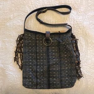 Jade Tribe tassel cross body bag